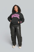 Women's black essential hoodie