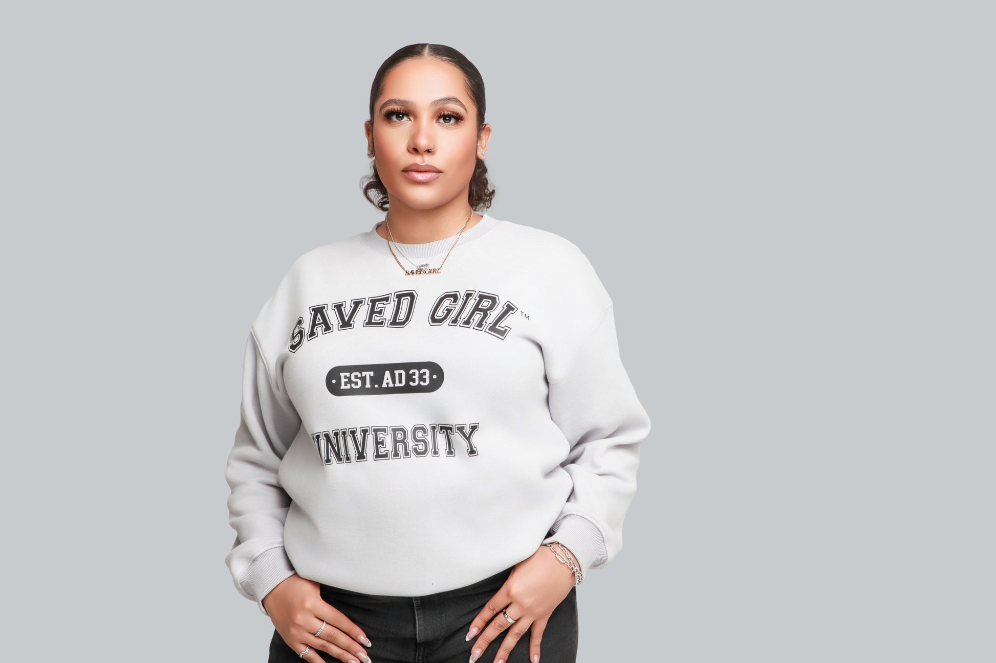 Crew neck sweatshirt women's