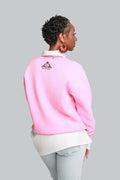 Pink crew neck sweatshirt