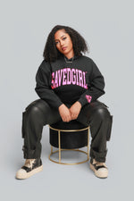Women's black essential hoodie