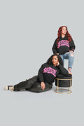 Women's black essential hoodie