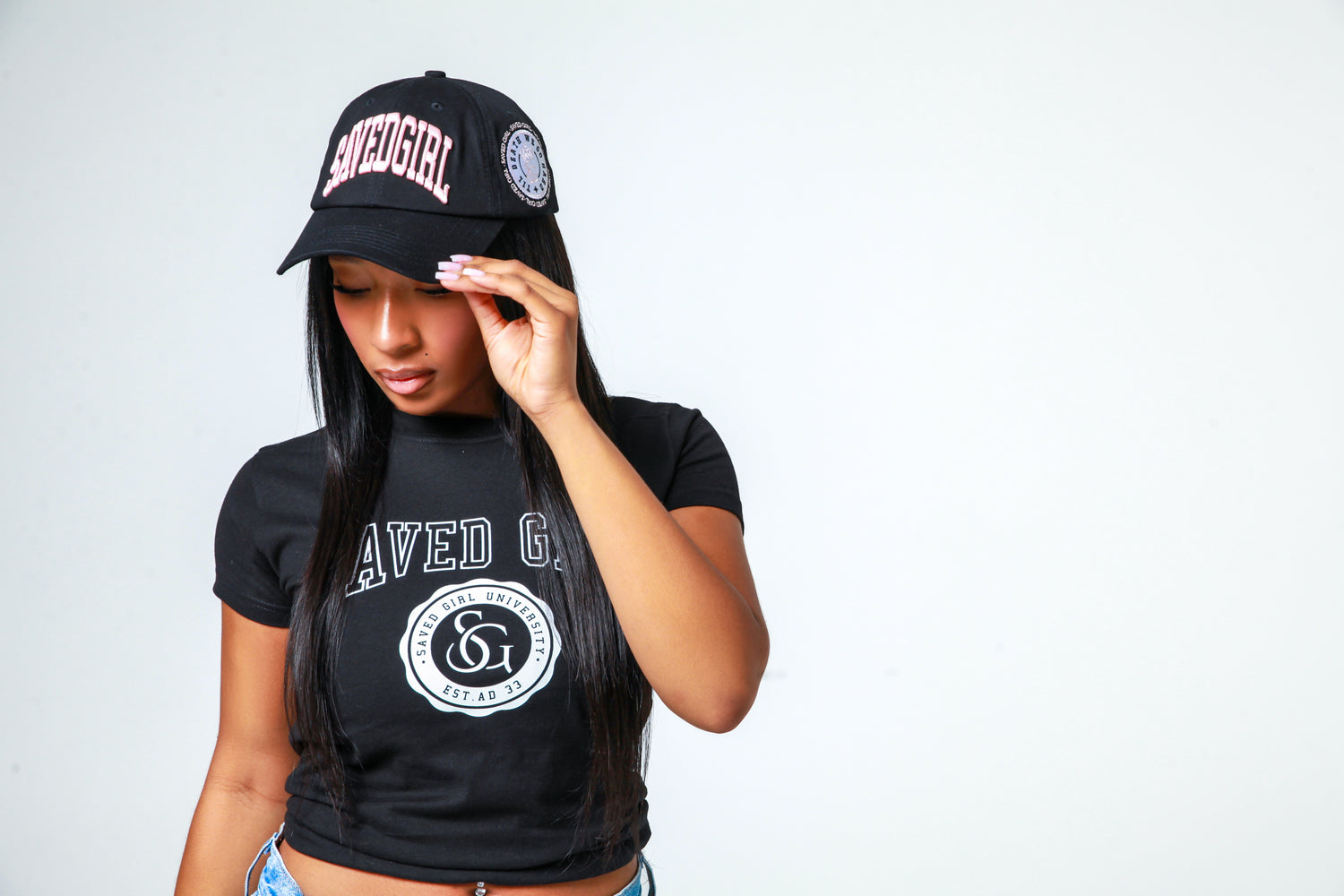 Saved Girl Athletic Cap