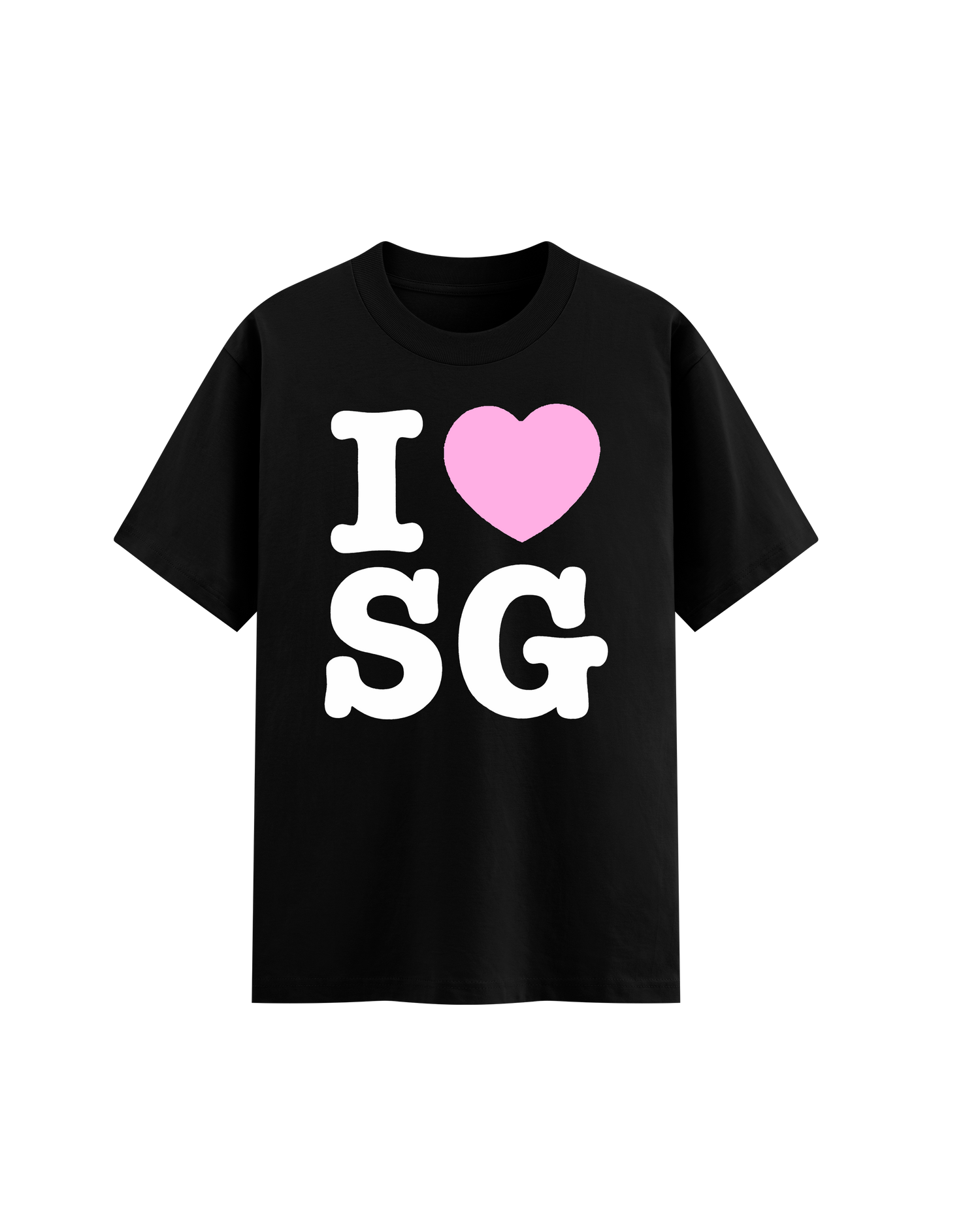 I Heart SG Black Tee