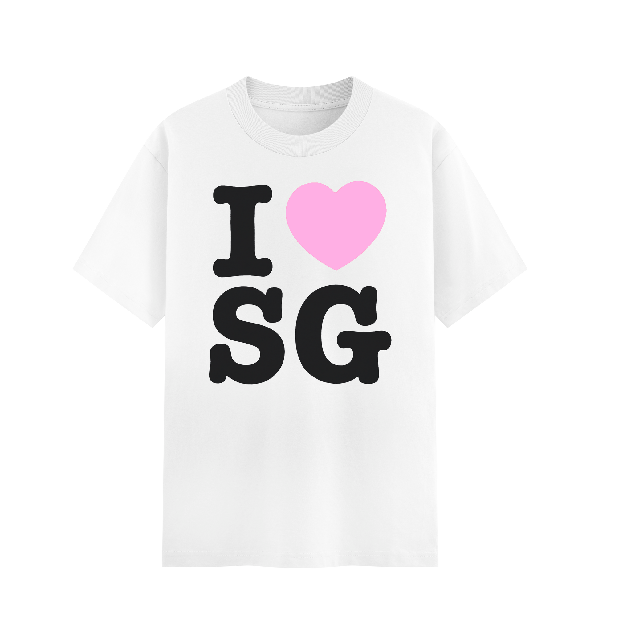 I Heart SG White Tee