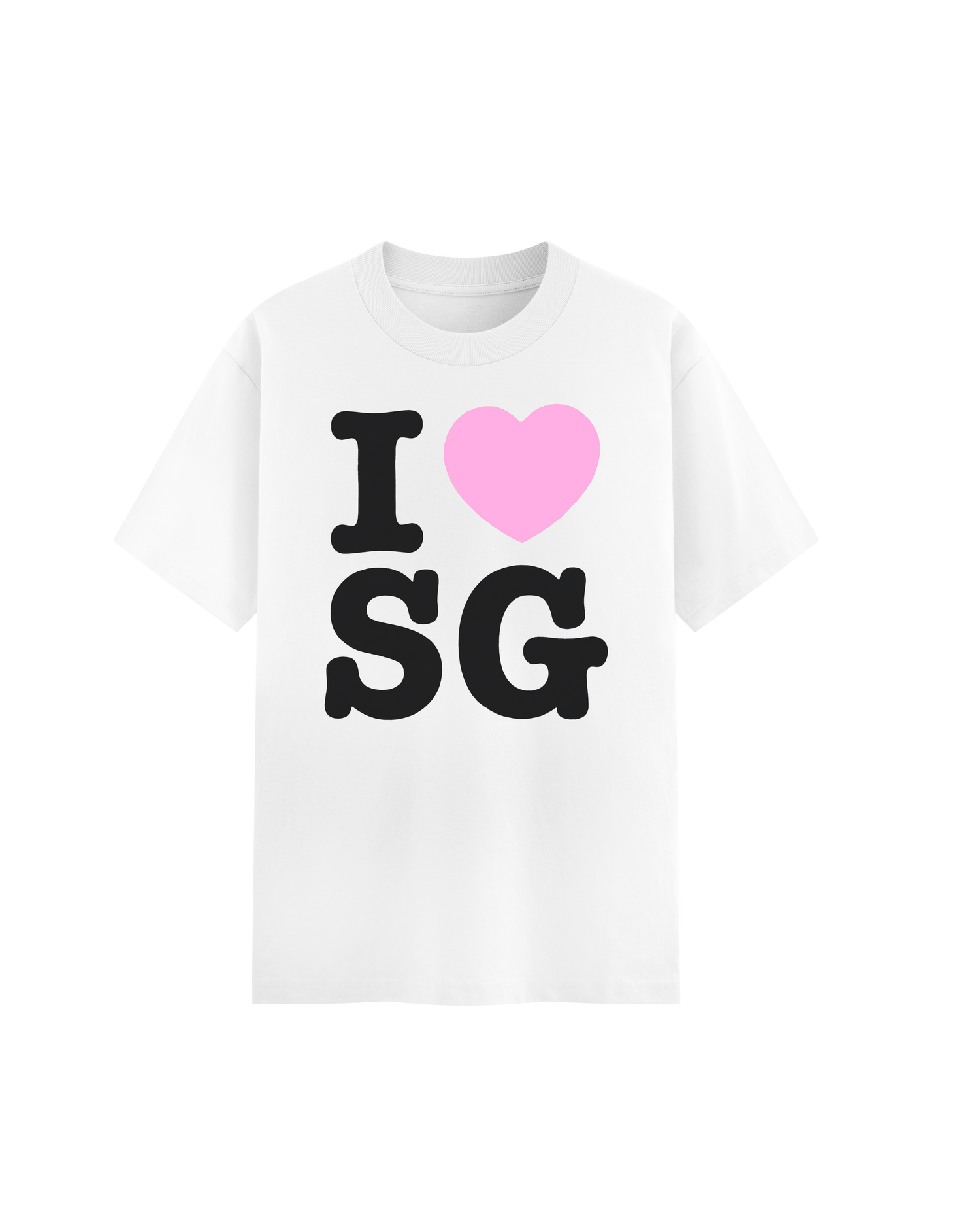 I Heart SG White Tee