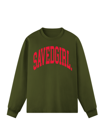 Saved Girl Arched Long Sleeve Tee